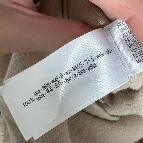 Zara Beige Long Sleeve Midi Dress - Picture 3 of 5